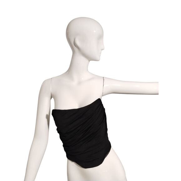 Women's size Small Draped Corset Whimsigoth Witchy Vampire Emo Fairygoth Punk - Picture 5 of 6